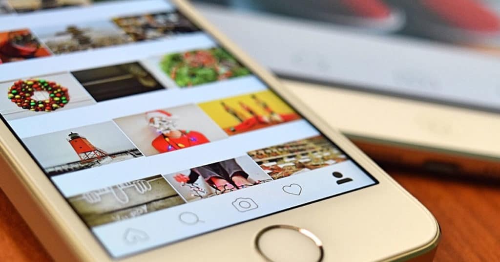 feed instagram sur un mobile
