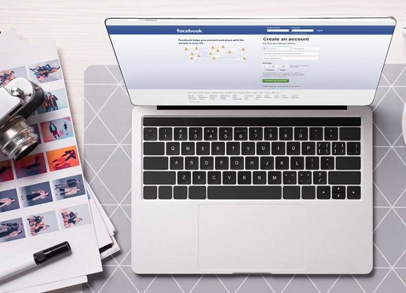 Reseau social Facebook sur mobile et ordinateur