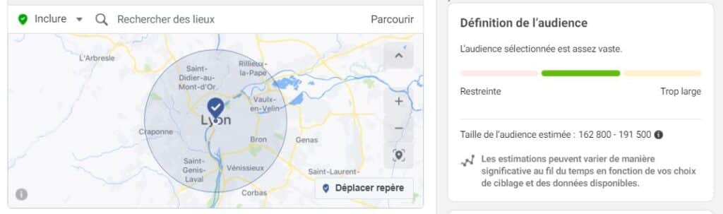exemple audience autour de Lyon