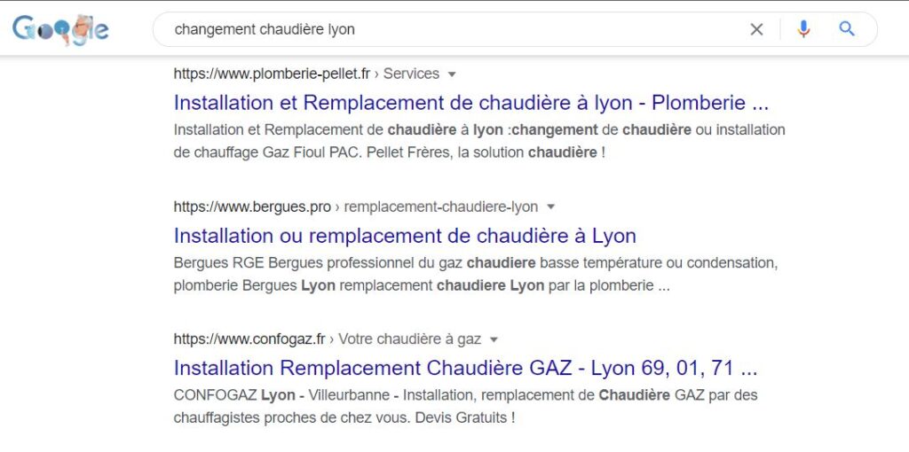SEO moteur de recherche Google